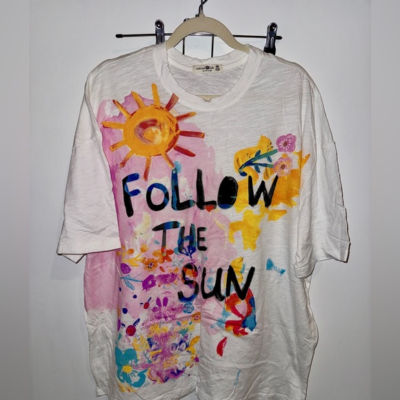 NATURAL LIFE White 'Follow the Sun' Graphic Long Sleeve Tee - Picture 2 of 4